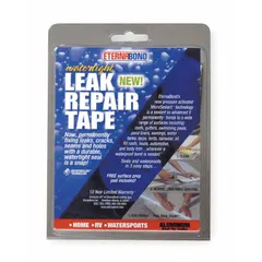 This roof tape kit includes a 4-inch wide, 5-foot long, 35 mil thick silver tape and a surface prep pad. The tape features MicroSealing Technology and is UV protected. It is compatible with all materials except silicone. Used for sealing and repairing leaks on roofs, gutters, and flashing.
