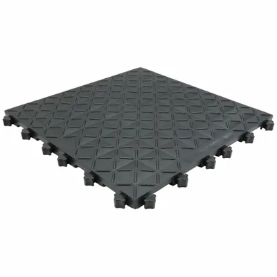 ERGO-ADVANTAGE SAFE-FLEX Interlocking Antifatigue Mat Tile: Interlocking Antifatigue Mat Tile, 18 in x 18 in - Ergo Advantage Safe-Flex Interlocking Mat System