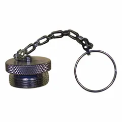 Hydraulic hose cap designed to protect hose ends from contamination and damage. Suitable for use in hydraulic systems to seal hose ends when not in use.