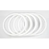 This cup gasket seals the cup on siphon-feed paint spray guns to prevent leaks and ensure consistent fluid delivery. Sold as a 5-pack, it is compatible with DEVILBISS model number 81-800. Suitable for use in painting applications requiring reliable spray performance