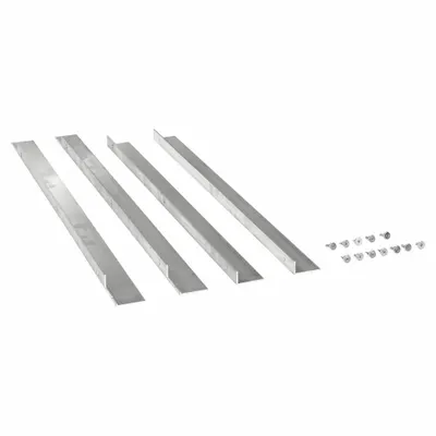 Dayton Louver Flange Kit: Aluminum, Fits 45C678/5NKJ0, 42 in H Wall Opening - Flange Kits