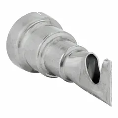 This reflector-type heat gun nozzle has an outside diameter of 1 3/8 in. It is used for applying heat shrink tubing, directing heat evenly around the sleeve for consistent shrinking in electrical insulation and cable repair tasks.