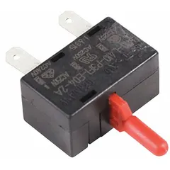 Circuit breaker accessory for vacuum replacement parts and systems. Protects electrical circuits from overloads and short circuits in industrial vacuum equipment.