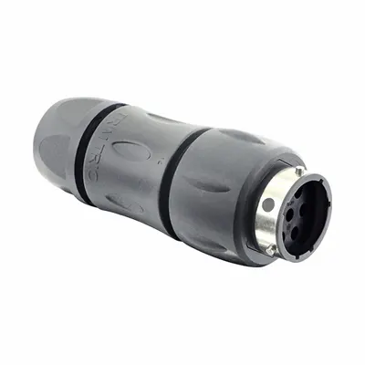 SOURIAU Trim Trio UTGX In-Line Receptacle with Cable Gland - Trim Trio UTGX Harsh Environment Circular Connectors