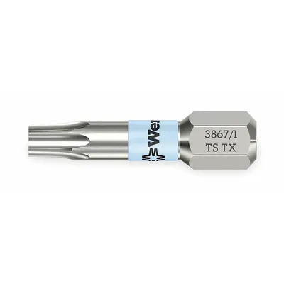 WERA Insert Bit: Insert Bit, T30 Bit Size, Imperial, Torx Head, TX 30x25 Bit Industry Size - Insert Torx Bits