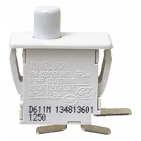 This ELECTROLUX dryer door switch is a replacement part for Electrolux washing machines and dryers. It ensures proper door closure and activates the safety interlock, preventing operation when the door is open