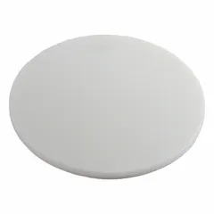 This 50 mm diameter PTFE beaker cover serves as a cap dust cover for laboratory beakers. It is unlined and autoclavable, allowing for sterilization in high-temperature processes. The white closure color provides a clean appearance suitable for general lab use.