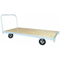 WESTWARD Platform Truck: 1,400 lb, 48 in L x 30 in W x 11 1/2 in H Deck, 8 in Caster Dia