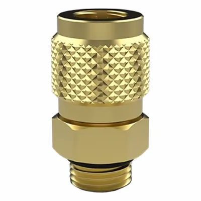 FIELDPIECE Service Port Fitting: Connection 1/4 in (MPN RVC4) - Parts & Accessories for Manifolds, Hoses & Tools