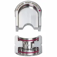 Replacement upper and lower crimping die set for use with the MILWAUKEE 2779-22 crimping tool. U Style dies accommodate 4/0 AWG wire and cable. Color-coded purple for size identification