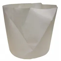 Standard dry-pickup paper filter for Nilfisk canister vacuum cleaners. Captures dry debris and dust, maintaining suction and protecting the motor. Suitable for routine maintenance in industrial cleaning applications