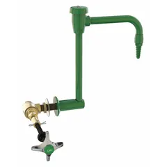 Brass cold water fitting for fume hood installations. Overall length 20 in, width 2 3/4 in. Compatible with model GRF-350-48G7-2. Used to supply cold water in laboratory ventilation enclosures.