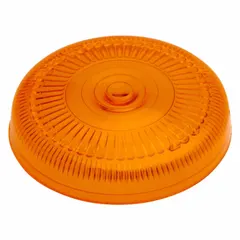 Round acrylic replacement lens for clearance and marker lights on trucks, trailers, and heavy equipment. Measures 5/8 inch in width. Restores light output and protects the bulb assembly from debris and moisture.