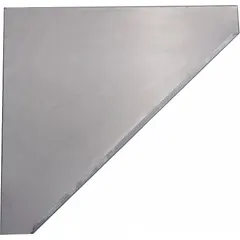 Set of left and right end skirts made from 430 stainless steel. Used to enclose the sides of commercial kitchen hoods, directing airflow and containing grease in ventilation systems.