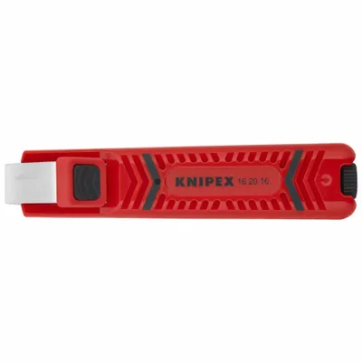 KNIPEX Cable Stripper: Manual, 4 to 16 mm, 5 1/4 in Overall Lg, Std Cushion Grip - Cable Slitters