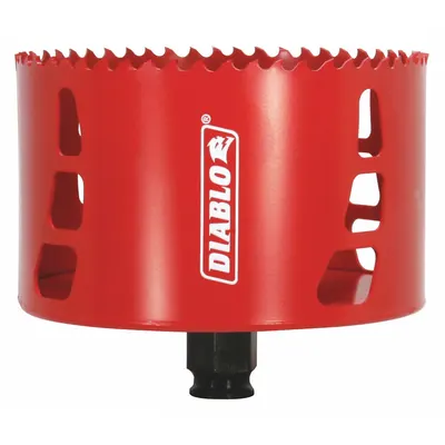 DIABLO DHS4375 4-3/8 in Bi-Metal Hole Saw, 4 TPI, 2-3/8 in Cutting Depth - Multi-Material-Cutting Hole Saws without Arbor