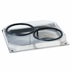Stainless steel attachment for holding up to two 1000 mL Erlenmeyer flasks on compatible shakers. Overall length 7 in. Designed for use with HEIDOLPH Promax 1020 and Unimax 1010 shakers.