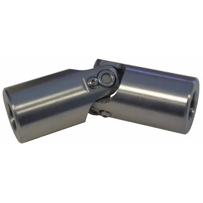 BELDEN Universal Joint: Stainless Steel, 750, Round, 3/8 in Bore Dia, 2 11/16 in Overall Lg - High-Speed Universal Joints for Round Shafts