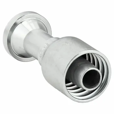 Parker 11543-16-16 Crimpable Straight Hydraulic Flange Fitting - Crimpable Straight, Hydraulic Flange Fittings