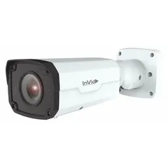 This VISION bullet camera features a 1/3 CMOS sensor delivering 4MP resolution. With a varifocal lens (max 12 mm) and 118.3° max viewing angle, it is suited for outdoor or indoor surveillance of areas such as parking lots, warehouses, and perimeters. The RJ45 connector supports Power over Ethernet for simplified cabling.