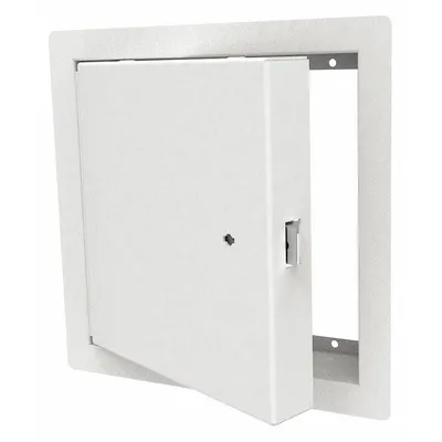 BABCOCK-DAVIS Access Door: 24 in Ht, 18 in Wd, Piano Hinge, Exposed Flange, Steel - Locking Access Doors