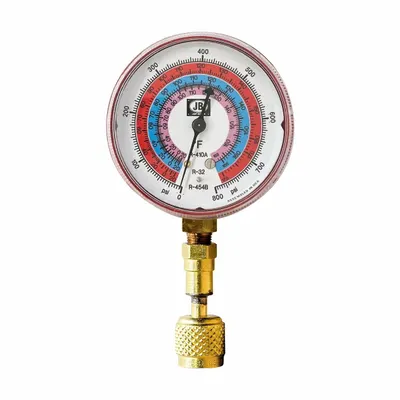 JB INDUSTRIES Analog Low Side Compound Pressure Gauge - Analog Low Side Compound Pressure Gauges