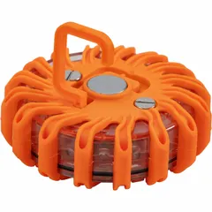 LED road flares for emergency signaling at breakdowns, accident scenes, or roadside work. Provide visibility in low-light conditions for traffic safety. Brand: BUYERS PRODUCTS.