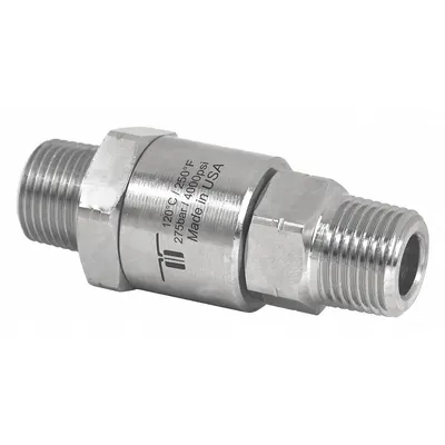 MOSMATIC 32.861 Nickel-Plated Brass Rotating Joint, 1/2 in Stationary Port, Air - Brass Rotating Joints & Unions