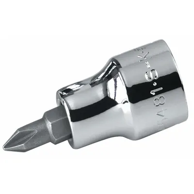 SK PROFESSIONAL TOOLS Socket Bit: 3/8 in Drive Size, Phillips Tip, #4 Tip Size - Phillips Bit Sockets