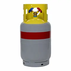 This refrigerant recovery cylinder is designed for the safe recovery and storage of R-454B refrigerant during HVAC service, maintenance, or decommissioning. With a 50 lb capacity and 1,322 cu in volume, it is A2L compatible for use with mildly flammable refrigerants. The cylinder meets safety requirements for handling low-GWP alternatives.