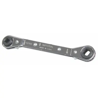 IMPERIAL Box End Wrench: Chrome, 1/4 in_3/8 in_3/16 in_5/16 in Head Size - SAE, 4-in-1, 4-Point, Ratcheting Box End Wrenches