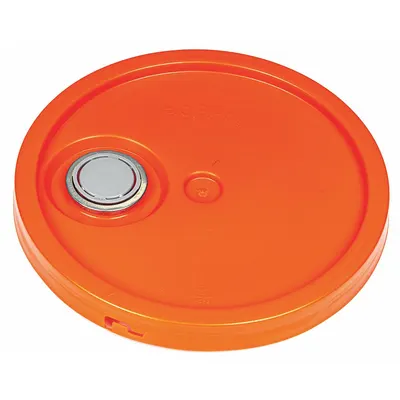 BASCO ROP2100CVR-F-TT-OR Plastic Spout Lid, Orange, 12 1/4 in Overall Dia - Spout Lids