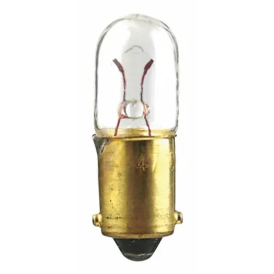 OEM BA9s T3-1/4 Miniature Bayonet Lamp, 14V AC, White, 1893 (10-Pack) - BA9s Single-Contact Miniature Bayonet Base Lamps