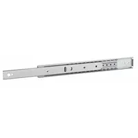Bracket-type ball bearing drawer slide with 3/4 extension. Closed length 12 in, travel length 8 in. Suitable for industrial cabinetry, tool chests, and equipment enclosures requiring smooth sliding motion