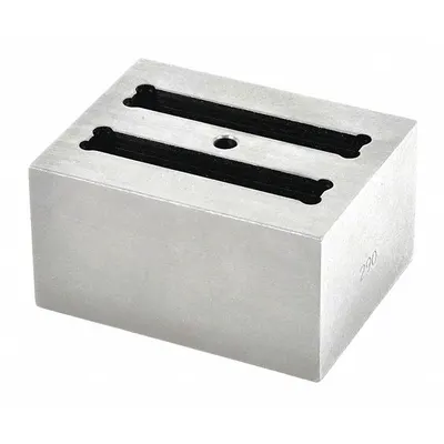 OHAUS Modular Block: Anodized Aluminum, 1 7/8 in Overall Wd, 2 3/4 in Overall Lg - Dry Bath Blocks