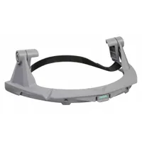 MSA Face Shield Frame: Slotted Attachment Type, Plastic, Gray, Compatible with V-Gard® Series (MPN 10116628)