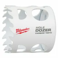 MILWAUKEE Hole Saw: 2 1/4 in Saw Dia., 4 Teeth per Inch, 1 5/8 in Max. Cutting Dp, Carbide Tipped (MPN 49-56-0724)