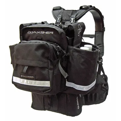 COAXSHER FS101-B Wildland Gear Backpack, 1000 Denier Cordura, Black, 2,700 cu in - Wildland Gear Backpacks