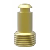 PIAB Vacuum Pad Adapter: For 20 mm to 30 mm Pad Size, 6 mm Port Size, 1/4 in Thread Size, Value Line (MPN Fitting D=6, G1/8 - M5)