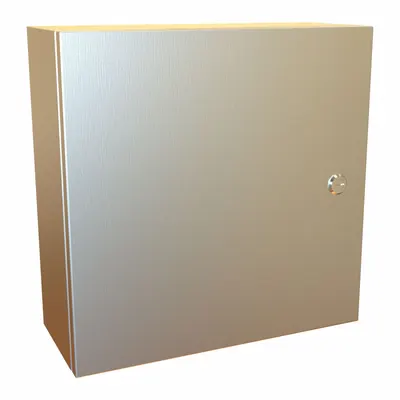 HAMMOND EN4SD16166SS Stainless Steel Enclosure, 16x16x6 in, NEMA 12/13/3R/4/4X - Stainless Steel Enclosures
