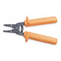 Wire Stripper: 7 in Overall Lg, Insulated, Std Cushion Grip, Steel, 16 AWG to 8 AWG, 6 - 8 in (MPN 11049-INS)
