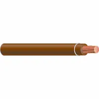 Building Wire: Copper, 2 AWG, 1 Conductors, Stranded, Brown, 1,000 ft Lg, THHN/THWN-2 (MPN 61016902)
