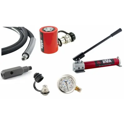 BVA HYDRAULICS 10 Ton Pump and Cylinder Set SP10-1001L - Lifting Sets