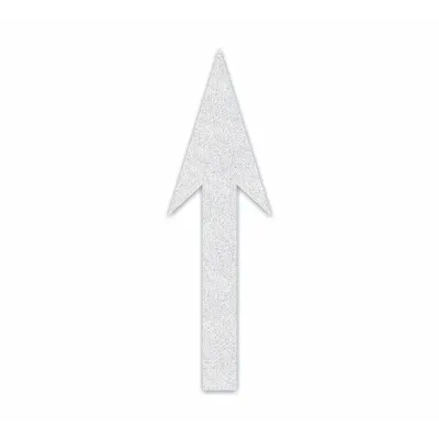 RAE Preformed Thermoplastic Pavement Markings: Straight Arrow, White, 6 ft Lg - Pavement Pre-Determined Messages