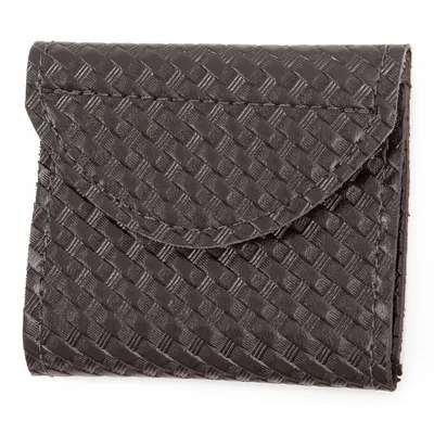 GOULD & GOODRICH, INC. Glove Pouch: Black, Synthetic Polymer, Basket Weave - Duty Equipment Pouches