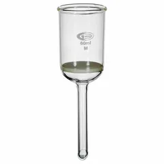 Buchner Funnel with Fritted Disc, Borosilicate Glass, 30 mL, 30 mm, 8 mm Stem, Colorless