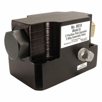 POWER TEAM Hydraulic Directional Control Valve: Two Positions, 1/4" NPT/3/8" NPT - Solenoid-Operated Directional Control Valves with Manifold
