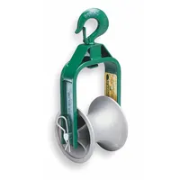 GREENLEE Cable Puller Sheave: 5 in Sheave Wd, 6 in Sheave Dia., 4,000 lb Max (MPN 650)
