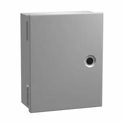 HAMMOND N1J664 Steel Indoor Enclosure with Hinged Cover - Steel Indoor Enclosures with Hinged Covers