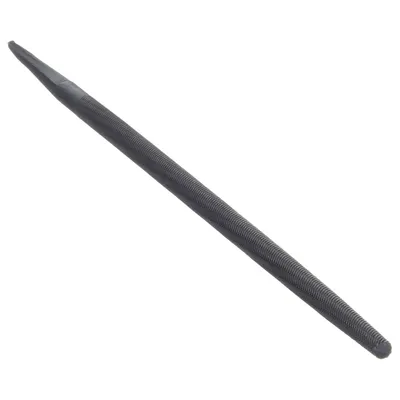 WESTWARD Hand File: Round, Double-Cut, Safe Edge Cut, Bastard Cut, 6 in Lg without Tang - Double-Cut Round Files
